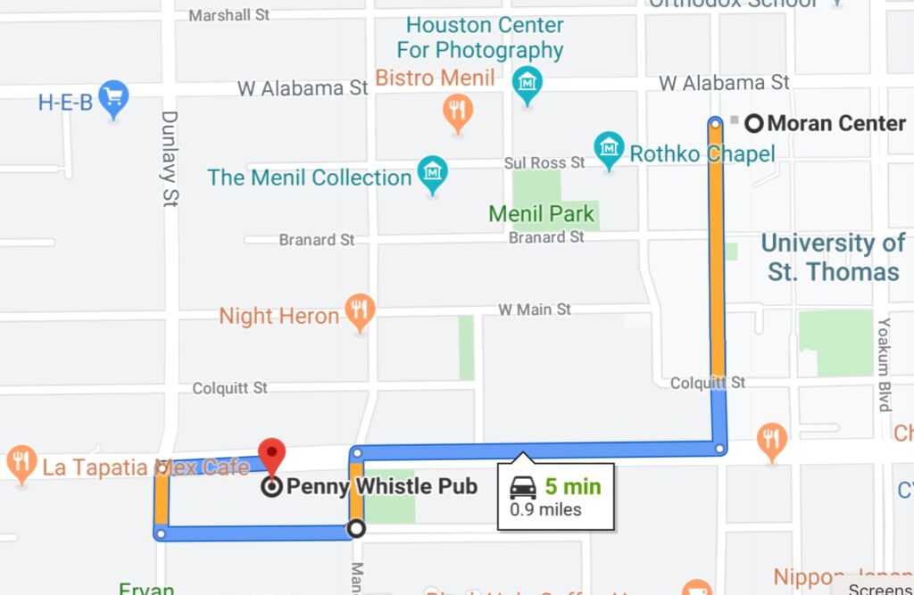 Moran Parking To Penny Whistle